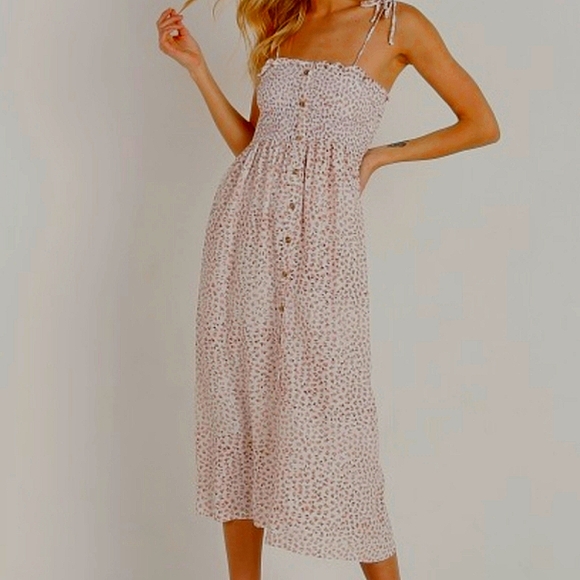 Faithfull the Brand Suki slip midi dress - Picture 3 of 11